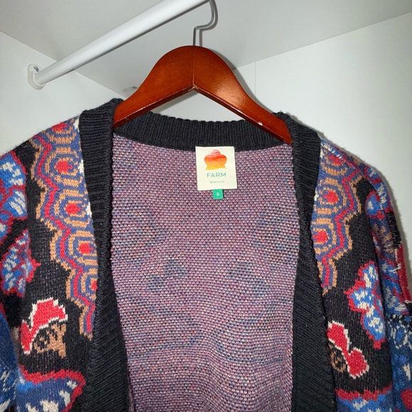 Farm Rio Multicolor Patterned Cardigan - Picture 4 of 14